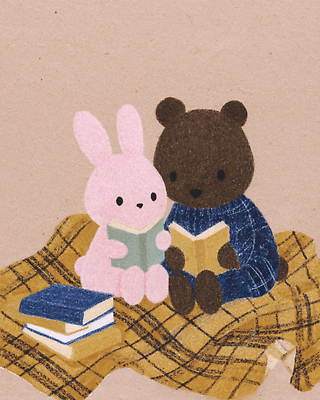 JPG 동물 일러스트 곰 가족 놀이 따뜻함 책 친구 청춘 독서 귀여움 우정 토끼 시간 편안함 담요 즐거움 주말 상상력 오후 국내일러스트 AI일러스트 AI콘텐츠 감정 컨셉 포유류 관계 반려동물 감각 파일형식