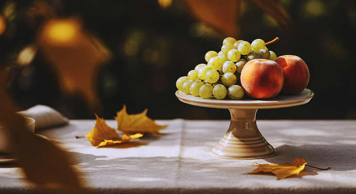 JPG 편집이미지 과일 자연 탁자 포도 생활 정원 식사 수확 가을 신선 분위기 사과 색감 풍요 편집실사 AI포토 AI콘텐츠 계절 가구 컨셉 농업 CG 생태계 파일형식