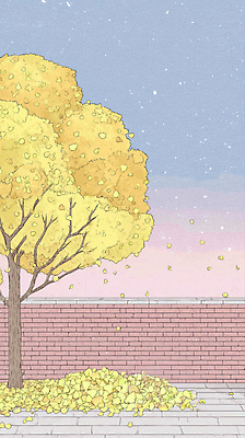 JPG 나무 계절 공원 벽 단풍 잎 크리스마스 일러스트 자연 하늘 날씨 풍경 소풍 노란색 산책 가을 뷰티풀 색감 국내일러스트 AI일러스트 AI콘텐츠 식물 공공시설 기념일 컬러 휴식 야외활동 생태계 파일형식