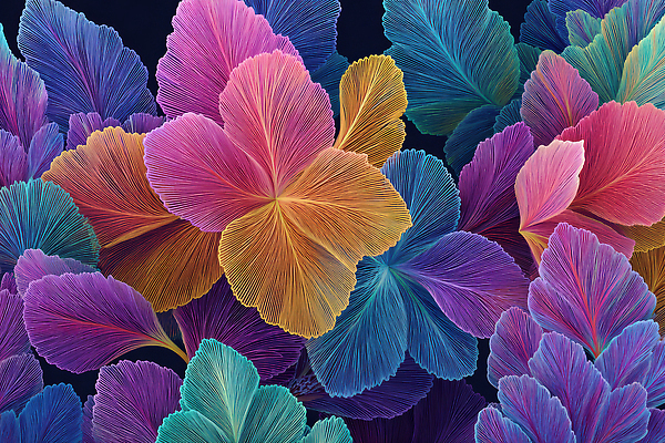 JPG 모양 식물 편집이미지 디자인 예술 컬러 잎 패턴 자연 감각 공예 배열 조화 뷰티풀 색채 이미지편집 AI컴퓨터그래픽 AI콘텐츠 무늬 취미 생태계 파일형식