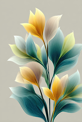 JPG 식물 편집이미지 디자인 예술 컬러 백그라운드 잎 곡선 자연 따뜻함 형상 장식 조화 뷰티풀 이미지편집 AI컴퓨터그래픽 AI콘텐츠 선 생태계 파일형식