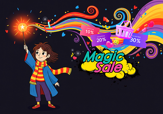 PSD 디자인 행복 어린이 컬러 백그라운드 일러스트 모션 이벤트 쇼핑 세일 축제 기쁨 즐거움 쿠폰 마법 창의력 환상 국내일러스트 감정 컨셉 사람 파일형식