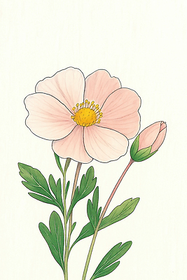 JPG 식물 디자인 꽃 화초 예술 분홍색 백그라운드 잎 일러스트 자연 신선 그림 원예 부드러움 화사함 감성 봉오리 뷰티풀 색감 국내일러스트 AI일러스트 AI콘텐츠 컬러 컨셉 취미 감각 생태계 파일형식