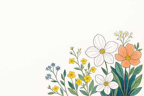 JPG 식물 디자인 꽃 화초 예술 컬러 꽃다발 잎 일러스트 자연 형상 정원 봄 공백 그림 감성 뷰티풀 색채 디지털아트 국내일러스트 AI일러스트 AI콘텐츠 계절 컨셉 생태계 파일형식