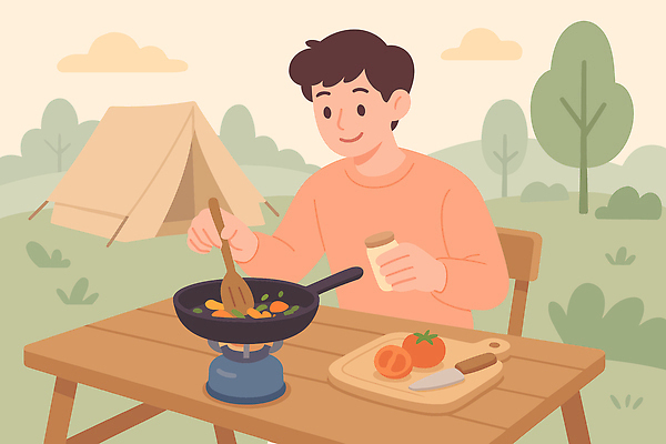 남자 음악 채소 일러스트 가족 자연 주방용품 텐트 요리 야외 친구 식사 캠핑 시간 바비큐 즐거움 볶음 국내일러스트 AI파일 감정 음식 생활용품 관계 레저 문화예술 캠핑도구 사람 생태계 파일형식 벡터