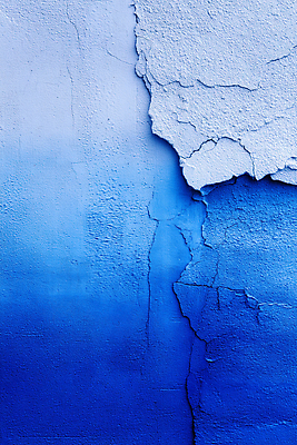 JPG 편집이미지 디자인 예술 벽 컬러 백그라운드 자연 벽면 풍경 건물 파란색 흰색 균열 질감 편집실사 AI포토 AI콘텐츠 건축물 모션 CG 생태계 파일형식