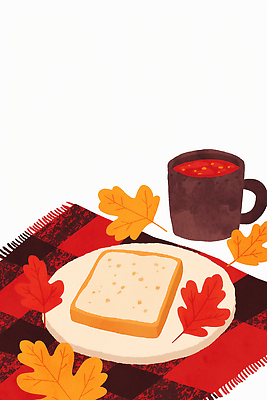 JPG 계절 음식 빵 단풍 일러스트 자연 디저트 따뜻함 식사 식탁보 가을 분위기 차 아침식사 편안함 찻잔 명화 국내일러스트 AI일러스트 AI콘텐츠 음료 컨셉 잎 잔 감각 그림 생태계 파일형식