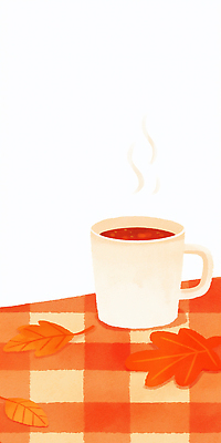 JPG 전통 음료 낙엽 크리스마스 일러스트 자연 휴식 따뜻함 일상 카페 식탁보 가을 분위기 차 수증기 체크무늬 다과 따뜻한음료 색감 국내일러스트 AI일러스트 AI콘텐츠 계절 기념일 컨셉 잎 무늬 디저트 라이프 상점 생태계 파일형식