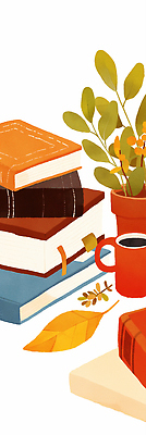 JPG 식물 커피 잎 일러스트 자연 탁자 휴식 문구용품 따뜻함 일상 책 독서 카페 가을 색감 안락 차분 국내일러스트 AI일러스트 AI콘텐츠 계절 음료 가구 컨셉 라이프 상점 오브젝트 생태계 파일형식