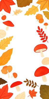 JPG 식물 디자인 계절 감정 백그라운드 농업 일러스트 자연 생명 나뭇잎 따뜻함 풍경 장식 버섯 가을 원예 채색 색채 국내일러스트 AI일러스트 AI콘텐츠 산업 잎 미술 취미 생태계 파일형식