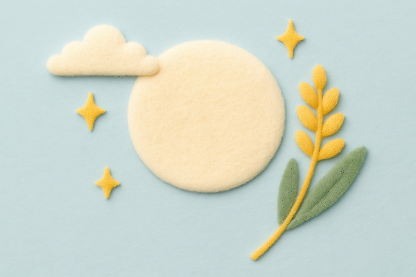 JPG 구름 편집이미지 디자인 별 백그라운드 자연 곡류 장식 파란색 노란색 추석 달 공예 그림 질감 솜사탕 펠트 편집실사 AI포토 AI콘텐츠 자연요소 명절 컬러 디저트 취미 CG 생태계 파일형식 천_직물