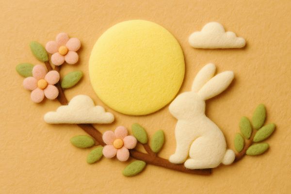 JPG 나무 동물 편집이미지 꽃 자연 장식 여름 태양 노란색 평화 추석 봄 토끼 부드러움 조화 색감 펠트 편집실사 AI포토 AI콘텐츠 자연요소 식물 계절 명절 컬러 컨셉 포유류 반려동물 감각 CG 생태계 파일형식 천_직물