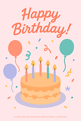 기념일 행복 컬러 일러스트 촛불 모션 이벤트 성인 장식 장난감 파티 케이크 축제 기쁨 축하 생일 축하카드 풍선 개업 소셜 국내일러스트 AI파일 감정 컨셉 초 디저트 카드_감사 사람 파일형식 벡터