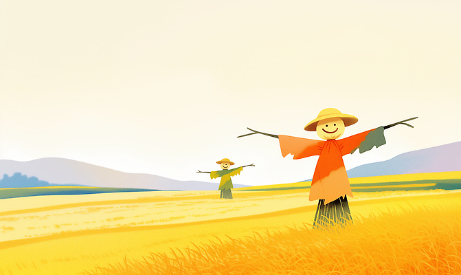 JPG 전통 컬러 백그라운드 농업 일러스트 자연 바람 날씨 풍경 초원 일상 농작물 평화 수확 가을 농촌 시골 허수아비 뷰티풀 전경 국내일러스트 AI일러스트 AI콘텐츠 자연요소 계절 산업 컨셉 라이프 생태계 파일형식 탑뷰