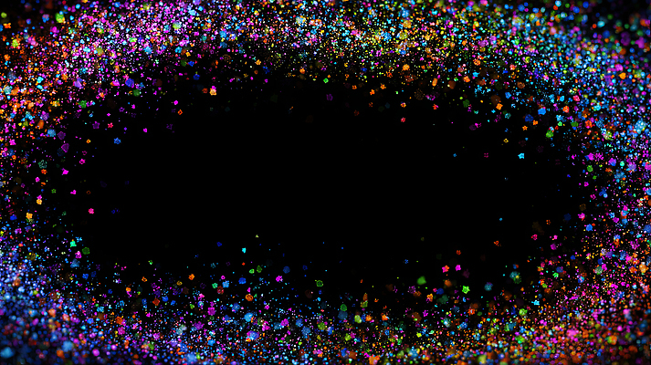 JPG 편집이미지 컬러 백그라운드 장식 빛 반짝임 검은색 화려 분위기 고급 색감 흩어짐 이미지편집 AI컴퓨터그래픽 AI콘텐츠 컨셉 모션 파일형식