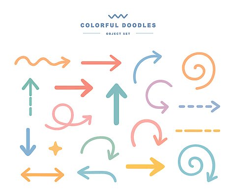 모양 디자인 화살표 컬러 패턴 곡선 일러스트 도안 그래픽 장식 자유 표현 배열 즐거움 그림 손그림 색감 국내일러스트 AI파일 감정 선 컨셉 무늬 파일형식 벡터