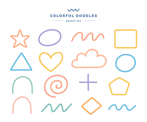 모양 도형 구름 디자인 별 예술 상징 컬러 패턴 일러스트 그래픽 세트 하트 오브젝트 드로잉 창의성 국내일러스트 AI파일 자연요소 무늬 미술 파일형식 벡터