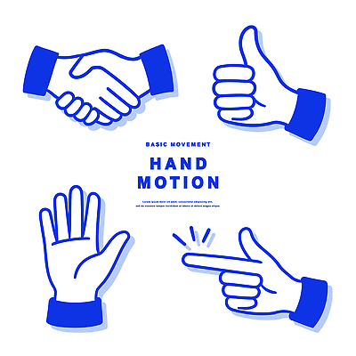 디자인 예술 상징 이동 일러스트 커뮤니케이션 악수 손바닥 손짓 그래픽 가리킴 표현 최고 모던 소통 기본 국내일러스트 AI파일 손 컨셉 모션 파일형식 벡터
