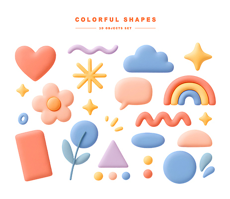 모양 PSD 구름 편집이미지 디자인 꽃 선 컬러 무지개 패턴 그래픽 컬러풀 다양 배열 그림 창의성 편집3D 자연요소 식물 다수 무늬 3D 파일형식