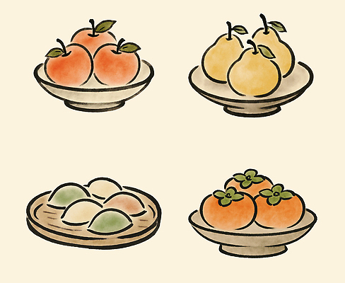 PSD 편집이미지 디자인 예술 컬러 과일 자연 디저트 귤 요리 추석 식사 다양 뷰티풀 식사준비 아기자기 이미지편집 명절 음식 다수 컨셉 준비 생태계 파일형식