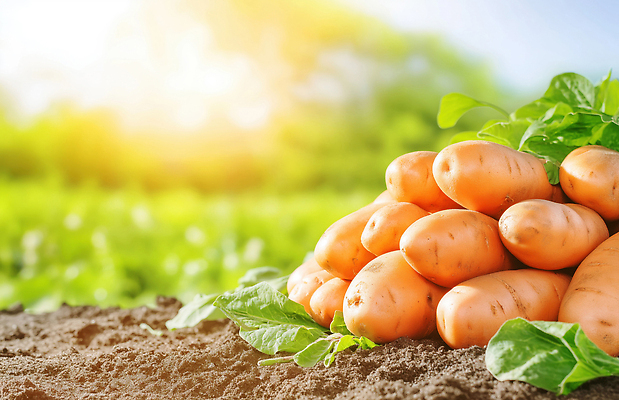 JPG 식물 편집이미지 채소 자연 뿌리채소 건강 햇빛 농장 환경 농사 흙 수확 신선 결과 고구마 편집실사 AI포토 AI콘텐츠 컨셉 농업 태양 CG 생태계 파일형식