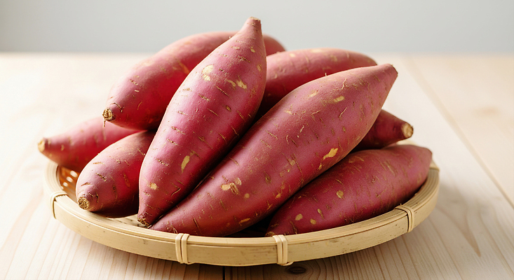 JPG 편집이미지 전통 컬러 식재료 한국 건강 요리 농작물 채식 고구마 건강식 맛있는 편집실사 AI포토 AI콘텐츠 아시아 음식 농업 뿌리채소 CG 파일형식