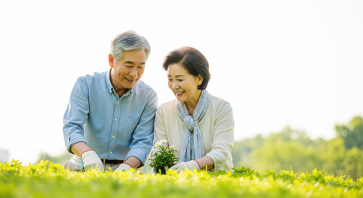 JPG 편집이미지 행복 농업 채소 가족 모션 자연 대화 웃음 일상 노후 농장 농사 노부부 기쁨 심기 의료성형뷰티 편집실사 AI인물포토 AI콘텐츠 부부 감정 산업 관계 표정 말하기 라이프 CG 생태계 파일형식 AI포토