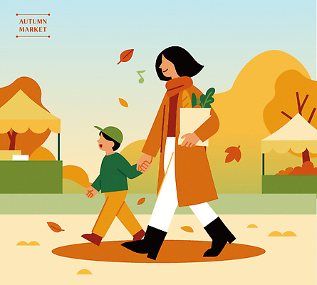 여자 감정 어린이 백그라운드 단풍 일러스트 가족 모션 자연 웃음 걷기 상점 손잡기 산책 탐험 도전 가을 분위기 시장 플리마켓 국내일러스트 AI파일 계절 컨셉 잎 관계 휴식 표정 사람 생태계 파일형식 벡터