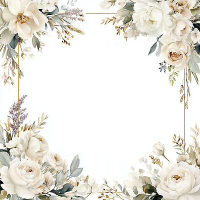 JPG 디자인 꽃 컬러 백그라운드 잎 일러스트 자연 프레임 장식 흰색 우아함 그림 부드러움 조화 뷰티풀 창의성 국내일러스트 AI일러스트 AI콘텐츠 식물 컨셉 감각 생태계 파일형식
