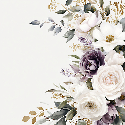 JPG 식물 디자인 꽃잎 꽃 여유 백그라운드 일러스트 자연 장식 장미 튤립 흰색 고급 우아함 모던 그림 화사함 파스텔 조화 국내일러스트 AI일러스트 AI콘텐츠 감정 컬러 컨셉 학용품 생태계 파일형식