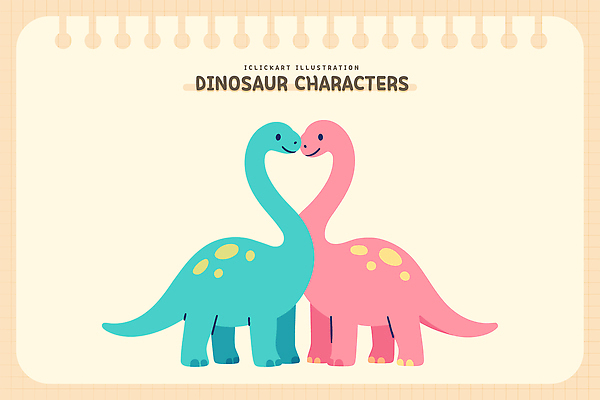 모양 동물 캐릭터 디자인 컬러 일러스트 가족 자연 사랑 친구 귀여움 쌍둥이 공룡 그림 상상력 생동감 창의성 아기자기 일러캐릭터 AI파일 감정 컨셉 관계 파충류 생태계 파일형식 벡터