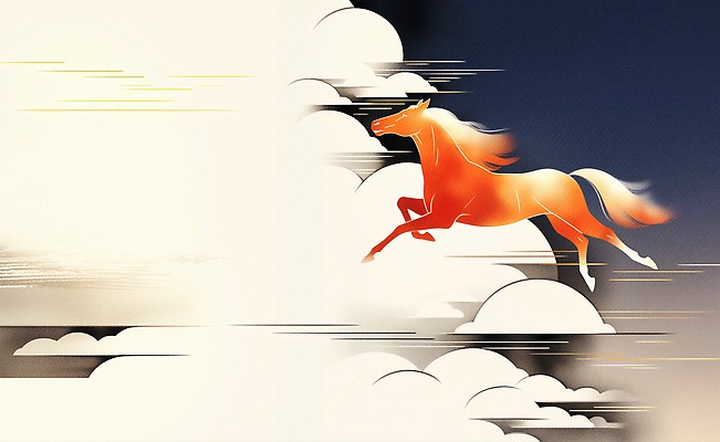 JPG 동물 구름 예술 일러스트 상상 자연 하늘 풍경 파란색 달리기 운동 맑음 주황색 자유 비행 말_동물 속도 그림 창의력 국내일러스트 병오년 AI일러스트 AI콘텐츠 자연요소 컬러 컨셉 포유류 모션 날씨 건강 생태계 파일형식 2026년