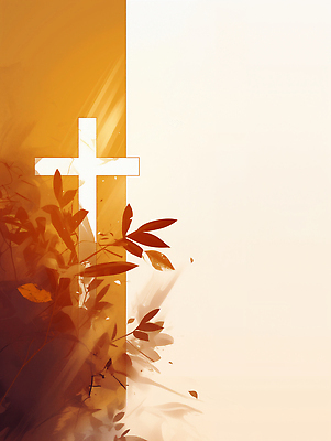 JPG 감정 기독교 종교 여유 예술 컬러 백그라운드 십자가 잎 일러스트 자연 따뜻함 초록색 평화 믿음 심볼 묘사 신성 조화 뷰티풀 영감 국내일러스트 AI일러스트 AI콘텐츠 식물 컨셉 생태계 파일형식