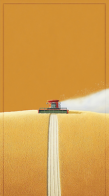 JPG 농업 일러스트 자연 날씨 곡류 농작물 농장 환경 경작 농사 기계 금색 수확 가을 작업 농부 땅 기계화 밀밭 수확철 국내일러스트 AI일러스트 AI콘텐츠 직업 계절 산업 컬러 밭 밀 생태계 파일형식