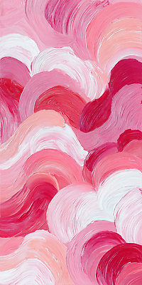 JPG 디자인 감정 물결 예술 분홍색 컬러 패턴 일러스트 붓터치 추상 따뜻함 장식 빨간색 인테리어 표현 그림 질감 조화 국내일러스트 AI일러스트 AI콘텐츠 무늬 파일형식