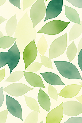 JPG 식물 디자인 예술 컬러 백그라운드 잎 패턴 일러스트 자연 생명 수채화 회화 미술 풍경 초록색 그림 질감 조화 뷰티풀 국내일러스트 AI일러스트 AI콘텐츠 무늬 문화예술 말하기 생태계 파일형식