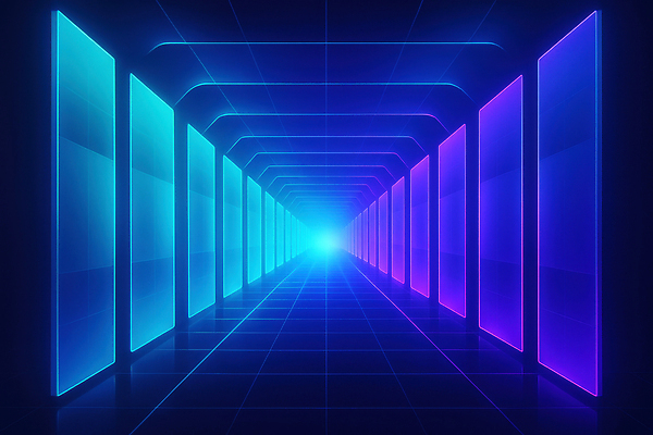 JPG 편집이미지 디자인 예술 컬러 미래 조명 빛 디지털 공간 체험 감각 분위기 통로 혁명 편집3D AI컴퓨터그래픽 AI콘텐츠 컨셉 3D 파일형식