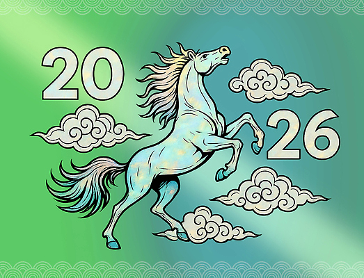 PSD 동물 구름 디자인 문화 예술 상징 컬러 백그라운드 일러스트 자연 미래 희망 말_동물 드로잉 상상력 자개 창작 2026년 국내일러스트 병오년 자연요소 감정 컨셉 포유류 미술 연도 생태계 전통공예 파일형식