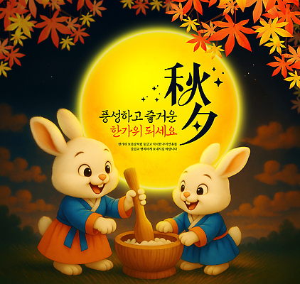 PSD 편집이미지 전통 문화 나뭇잎 곡류 추석 축제 달 가을 토끼 작업 즐거움 송편 만들기 소통 풍요 이미지편집 자연요소 계절 명절 감정 컨셉 잎 포유류 모션 떡 반려동물 파일형식