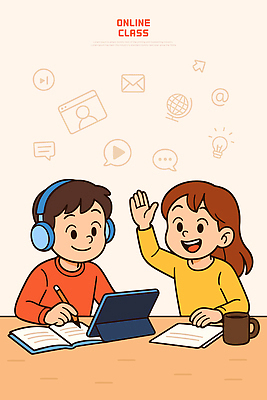 어린이교육 교육 커피 어린이 일러스트 모션 협력 주택 기술 대화 친구 학습 태블릿 사무실 헤드셋 기록 집중 즐거움 소통 온라인강의 국내일러스트 AI파일 감정 음료 음향기기 컨셉 비즈니스 관계 말하기 사람 건물 전자제품 스마트기기 헤드폰 강의 파일형식 벡터 언택트