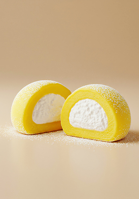 JPG 편집이미지 음식 재료 디저트 요리 노란색 빵집 크림 즐거움 부드러움 맛있는 편집실사 AI포토 AI콘텐츠 감정 컬러 상점 감각 CG 파일형식