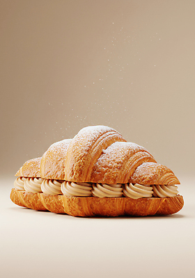 JPG 편집이미지 디저트 빵집 달콤 맛 크루아상 크림 부드러움 파리 팥 먹거리 페스츄리 편집실사 AI포토 AI콘텐츠 음식 빵 컨셉 상점 감각 CG 파일형식