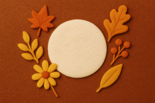 JPG 편집이미지 꽃 컬러 조각 백그라운드 잎 자연 장식 노란색 가을 흰색 원형 그림 점토 창의성 편집실사 AI컴퓨터그래픽 AI콘텐츠 도형 식물 계절 CG 생태계 파일형식