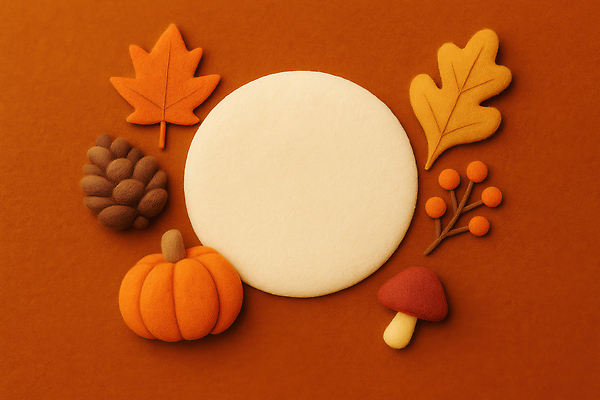 JPG 편집이미지 계절 컬러 자연 호박 나뭇잎 따뜻함 장식 전시 가을 원형 편안함 오브젝트 솔방울 뷰티풀 편집실사 AI컴퓨터그래픽 AI콘텐츠 도형 잎 채소 감각 CG 생태계 파일형식