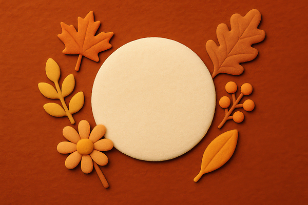 JPG 식물 편집이미지 디자인 꽃 감정 컬러 백그라운드 잎 패턴 자연 장식 주황색 가을 원형 분위기 창작 편집실사 AI컴퓨터그래픽 AI콘텐츠 도형 계절 컨셉 무늬 CG 생태계 파일형식