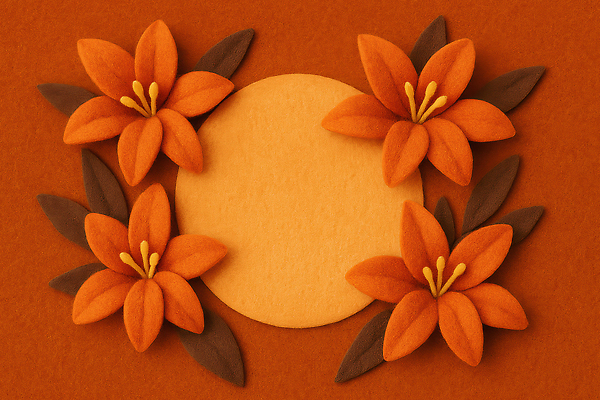 JPG 편집이미지 디자인 꽃 백그라운드 자연 미술 장식 주황색 전시 원형 감각 작품 조화 수공예 편집실사 AI컴퓨터그래픽 AI콘텐츠 도형 식물 컬러 문화예술 공예 CG 생태계 파일형식