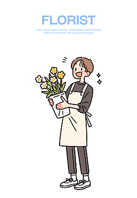 캐릭터 디자인 사계절 꽃 예술 컬러 꽃다발 백그라운드 일러스트 자연 설계 웃음 정원 빈티지 즐거움 아르바이트 창의성 플로리스트 화창 스타일 국내일러스트 AI파일 식물 직업 계절 감정 컨셉 날씨 표정 생태계 파일형식 벡터