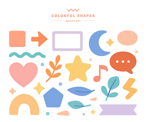 모양 도형 아이콘 디자인 감정 예술 컬러 백그라운드 패턴 추상 표정 그래픽 장식 표현 심볼 조화 구성 색채 창의성 2D아이콘 AI파일 무늬 파일형식 벡터