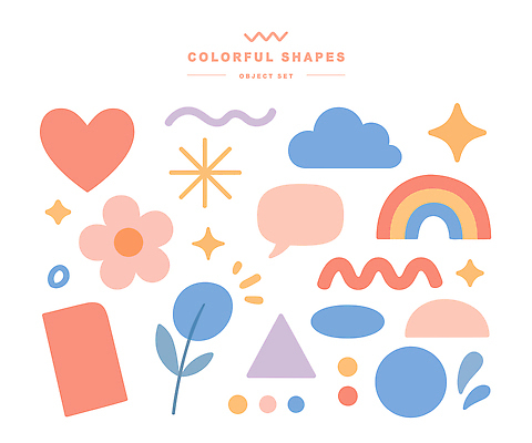 모양 도형 아이콘 디자인 감정 예술 컬러 백그라운드 패턴 그래픽 장식 컬러풀 표현 원형 감각 삼각형 배열 2D아이콘 AI파일 무늬 파일형식 벡터