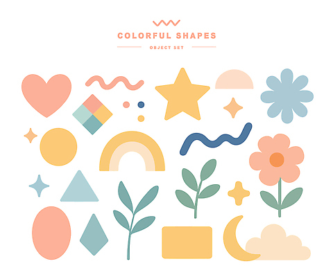 모양 아이콘 디자인 꽃 컬러 잎 패턴 곡선 추상 인테리어 컬러풀 크기 배열 감성 2D아이콘 AI파일 식물 선 컨셉 무늬 파일형식 벡터